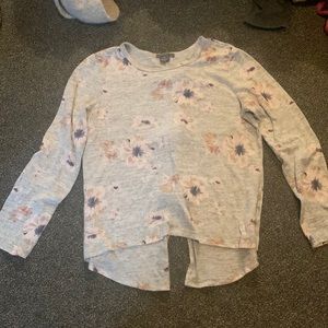Long sleeve shirts. Originally from Suzy Shier. Size Medium. Grey with flowers.